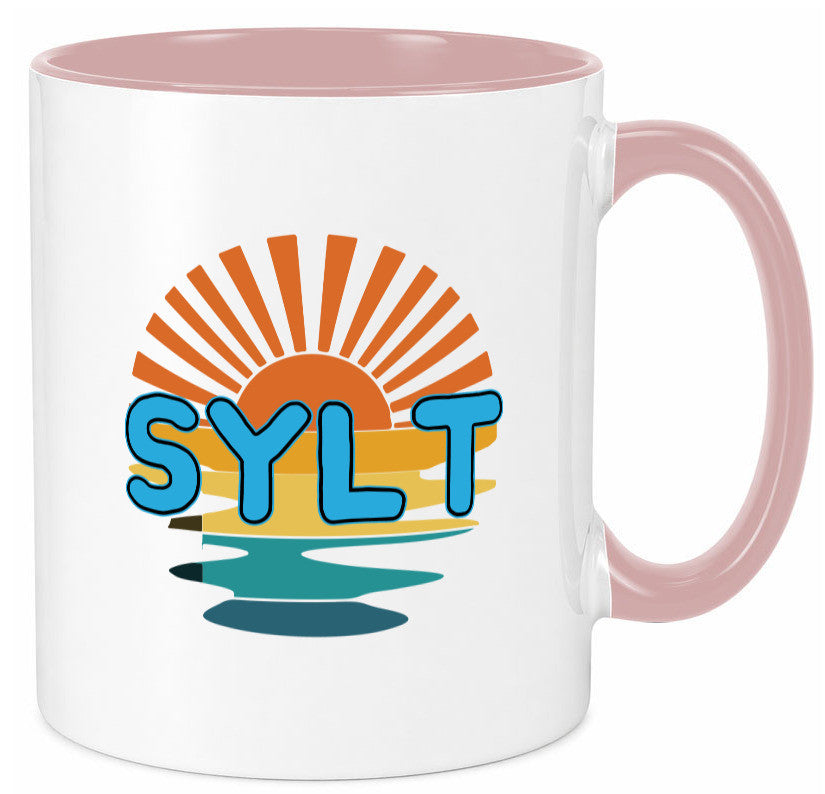 Sylt Tasse | Sonnenuntergang Sylter Möwen Motiv Geschenkidee Humor