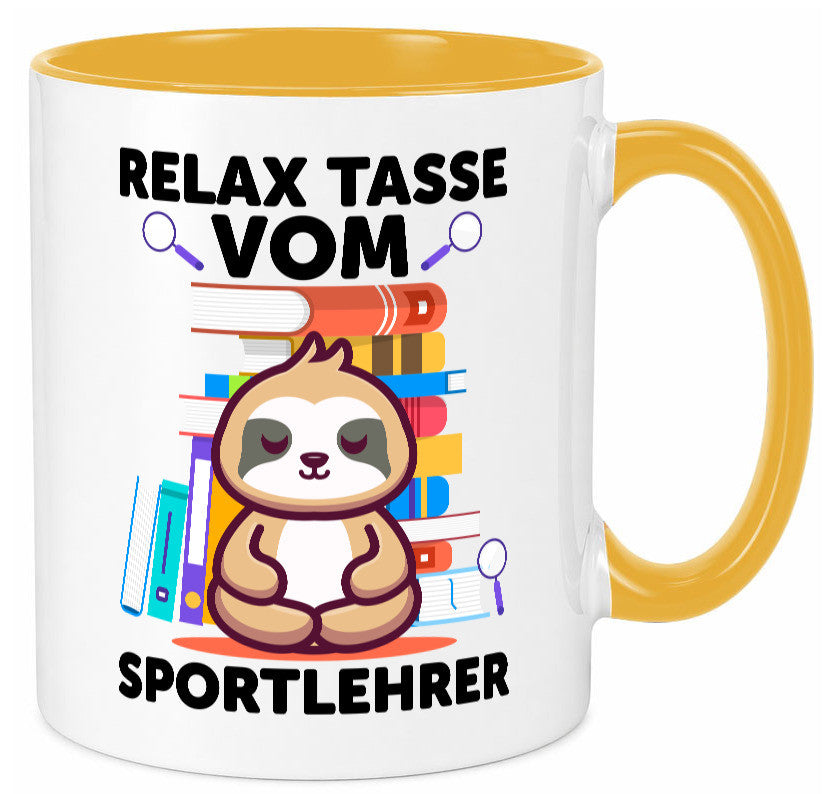 Relax Tasse: Sportlehrer | Lehrer Sport lustiger Spruch Geschenk Humor