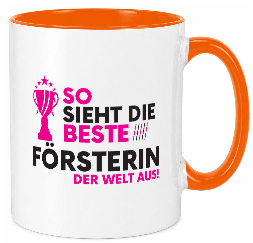 Die Weltbeste Försterin | Forst Arbeit Humor Kollegen Büro Geschenkidee Tasse