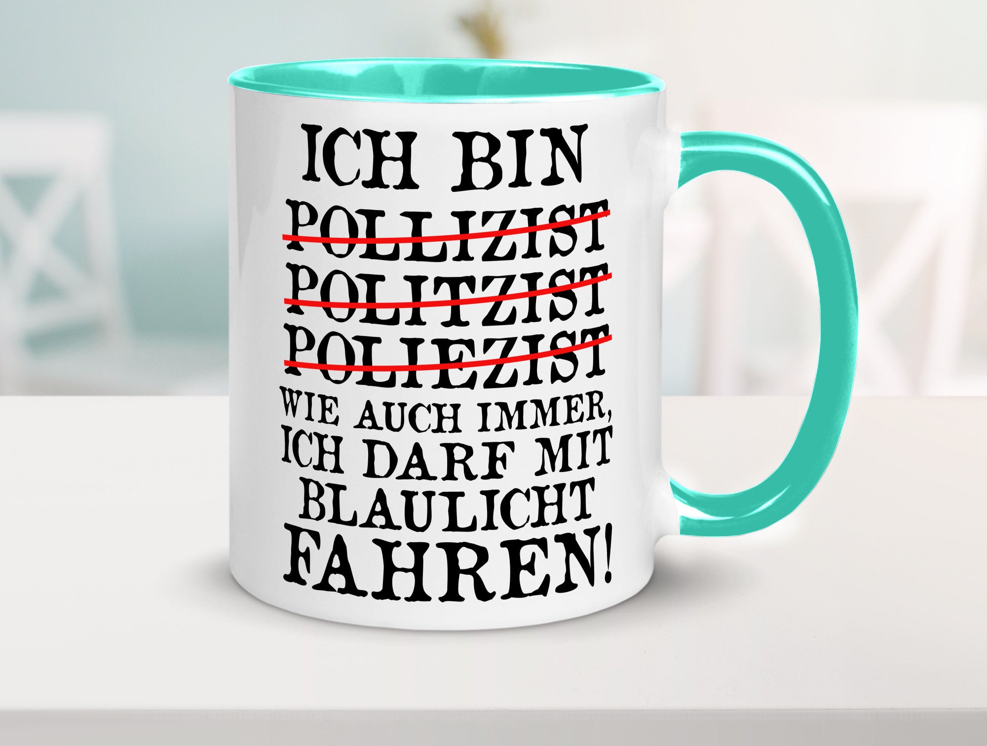 Ich bin Polizist | Blaulicht Polizei Beruf Streife lustig Arbeit Kollegen Büro