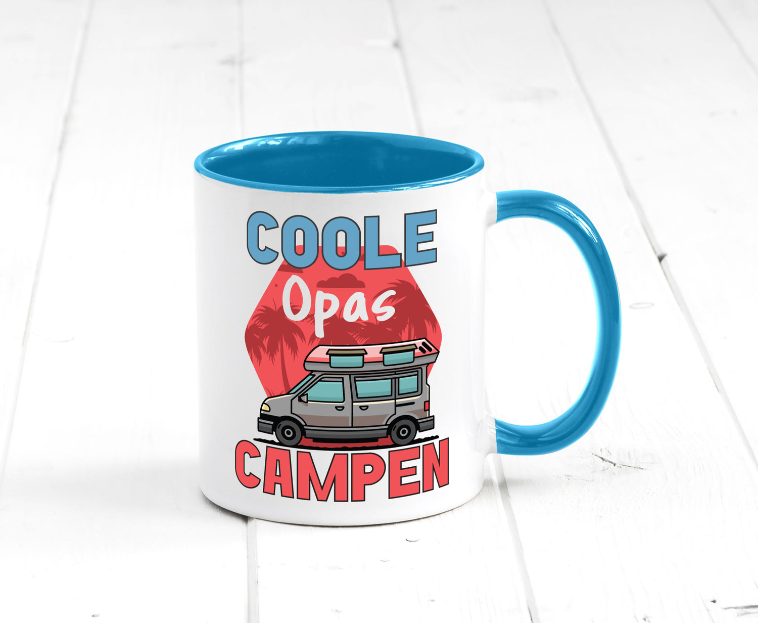 Coole Opas campen | Campingwagen Palmen Geschenk Familie Geschenkidee lustiger