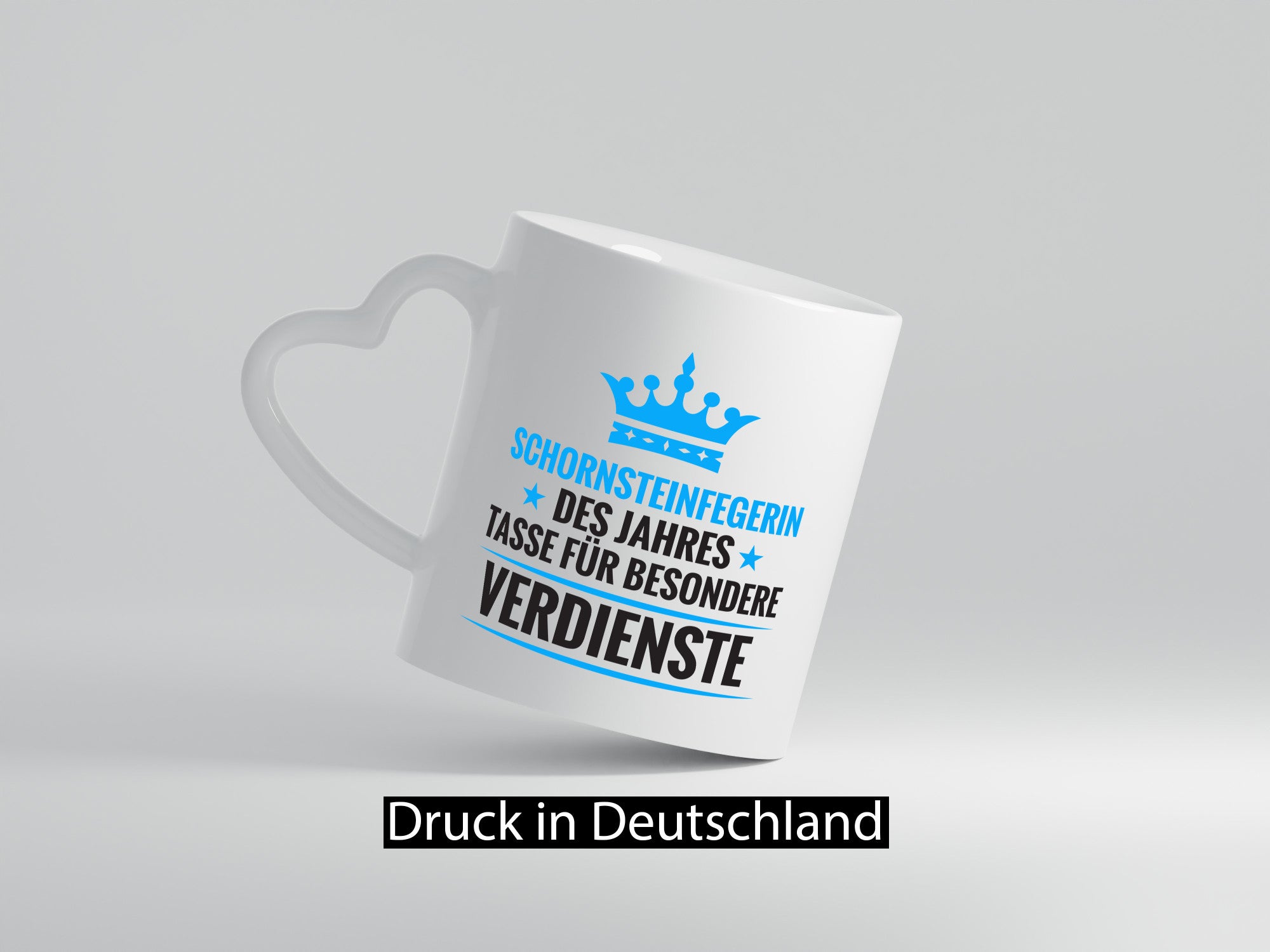 Besonderer Verdienst: Schornsteinfegerin | Kaminkehrer Humor Geschenkidee Tasse