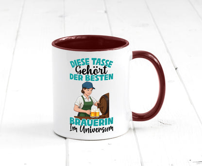 Im Universum: Brauerin | Bier Brauerei lustiger Spruch Geschenk Humor