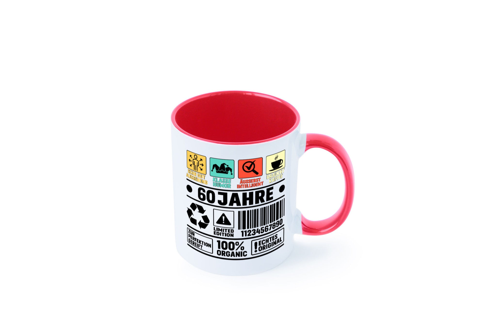 60. Geburtstag | 60 Jahre Humor Limited Edition Geschenkidee Tasse