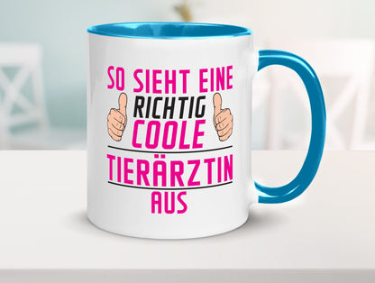Richtig Coole Tierärztin | Mediziner Tiermedizin lustig Tierliebhaber Humor