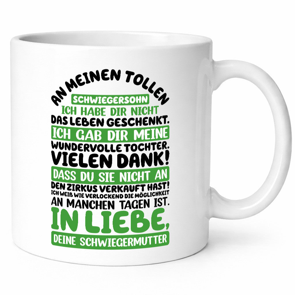 An meinen tollen Schwiegersohn vl8 Geschenk Familie Geschenkidee lustiger