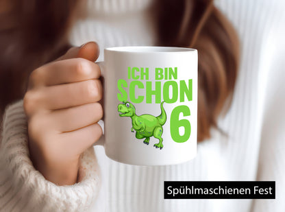 6. Geburtstag | 6 Jahre Dino Dinosaurier lustiger Spruch Geschenk Geschenkidee