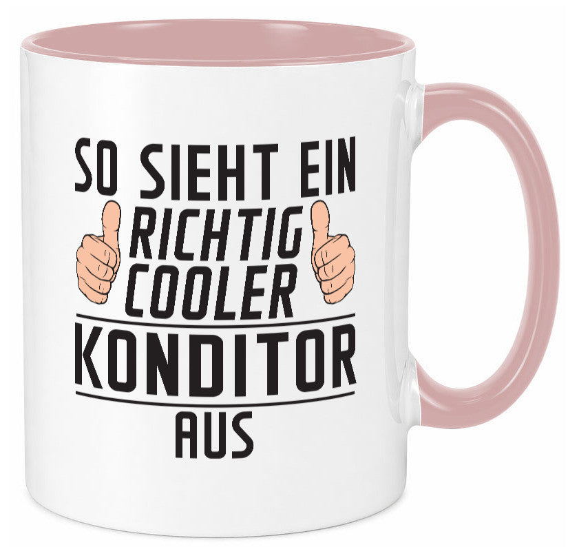 Richtig Cooler Konditor | Konditorei lustig Humor Geschenkidee Geschenk Tasse