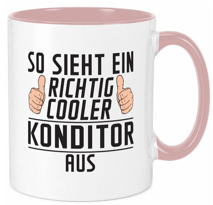 Richtig Cooler Konditor | Konditorei lustig Humor Geschenkidee Geschenk Tasse