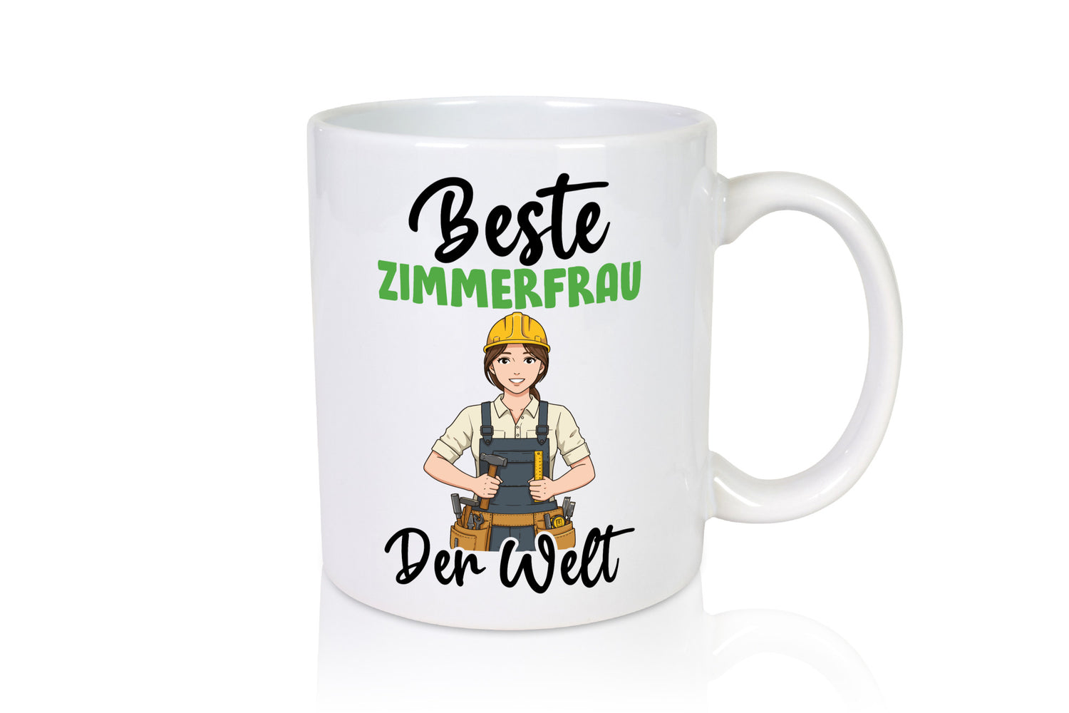 Beste Zimmerfrau| Holzbau | Handwerkerin v2 Geschenk Humor Geschenkidee