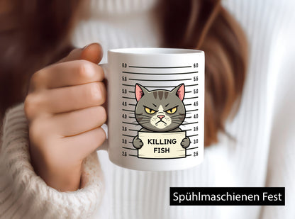 Böse katze hat den Fisch gegessen | Verhafung lustiger Spruch Geschenk