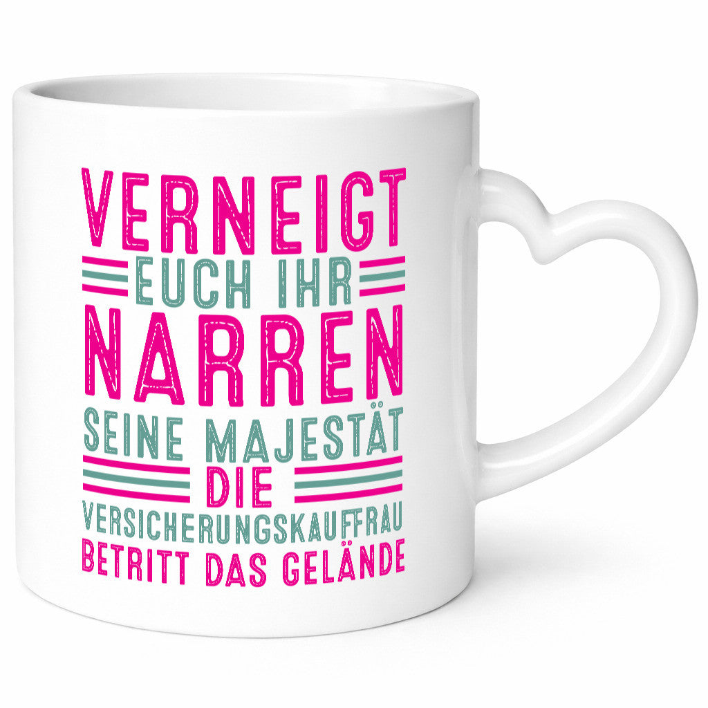 Verneigt euch: Versicherungskauffrau | Kauffrau v2 lustig Humor Geschenkidee