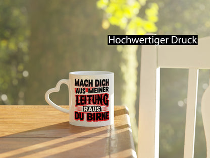 Mach dich auf meiner Leitung raus du Birne v2 lustiger Spruch Geschenk Humor
