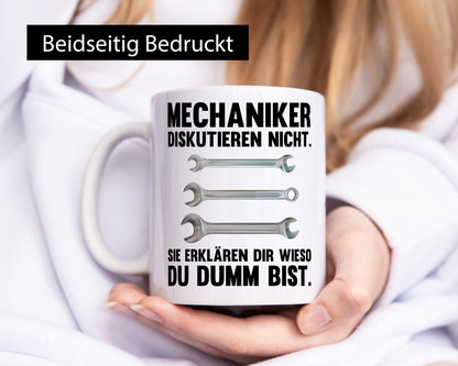 Mechaniker Diskutieren nicht sie erklären nur wieso Geschenkidee Tierliebhaber