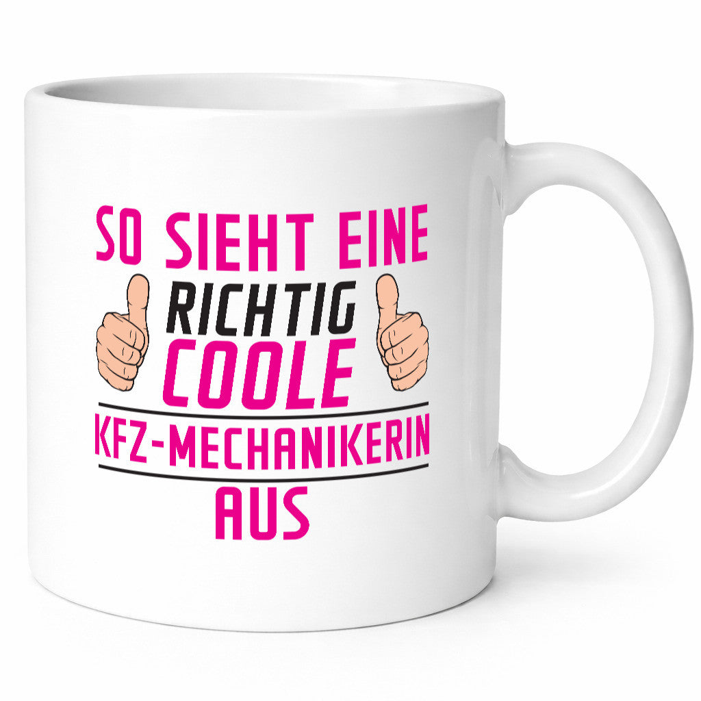 Richtig Coole KFZ-Mechanikerin | Mechaniker KFZ Humor Geschenkidee Tasse