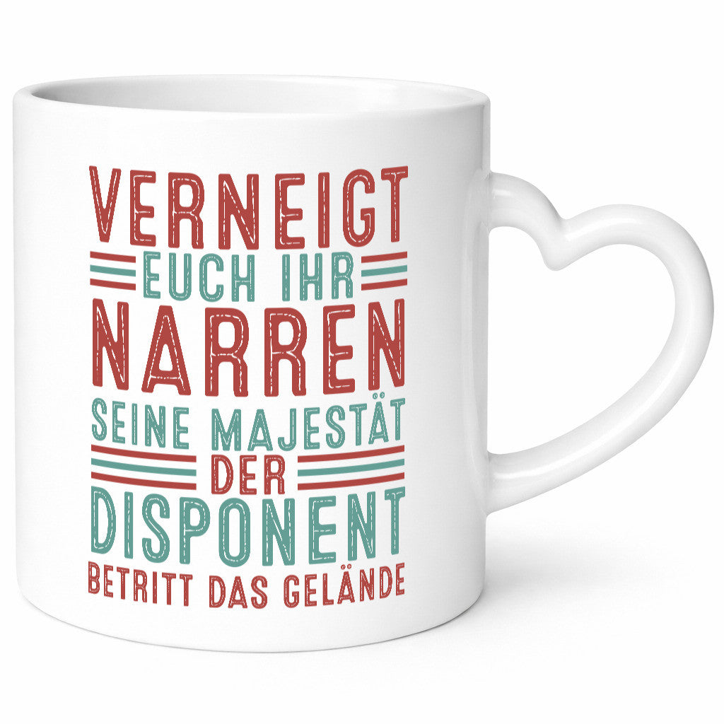 Verneigt euch: Disponent | Zuteiler v2 lustig Humor Geschenkidee Geschenk Tasse