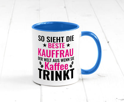 Kaffee trinkt: Kauffrau | Kauffrauen lustiger Spruch Geschenk Humor
