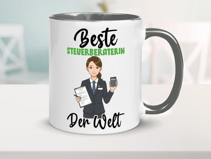 Beste Steuerberaterin | Steuer Beratung v2 Geschenkidee Humor Tasse