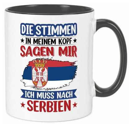 Serbien | Urlaub Stimmen in meinem Kopf Traumland v2 Geschenk Humor