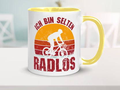 Ich bin Selten Radlos | Radfahrer Mountainbike Humor Geschenkidee Tasse