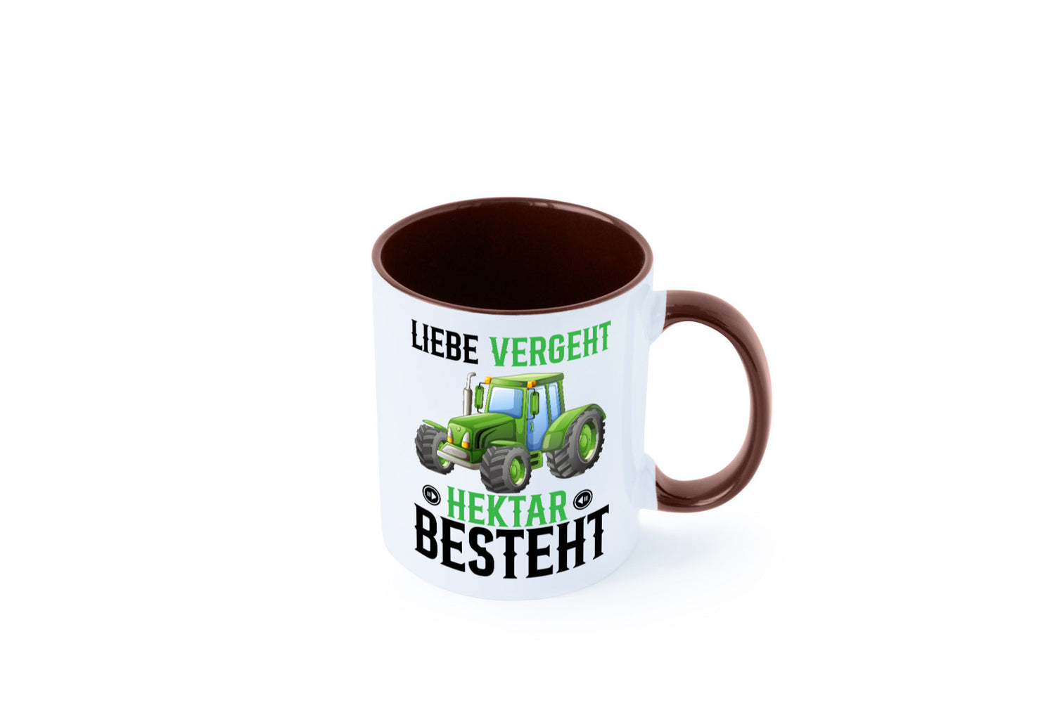 Liebe vergeht Hektar besteht | Traktor Bauer landwirt Humor Geschenkidee Tasse