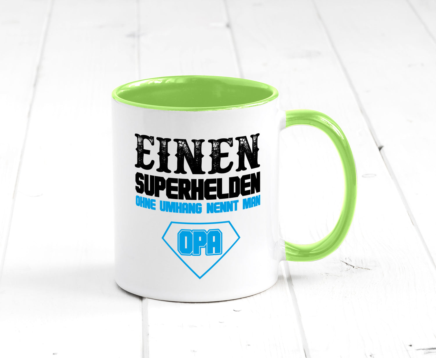 Superheld Opa Geschenk Familie Geschenkidee lustiger Spruch Tasse