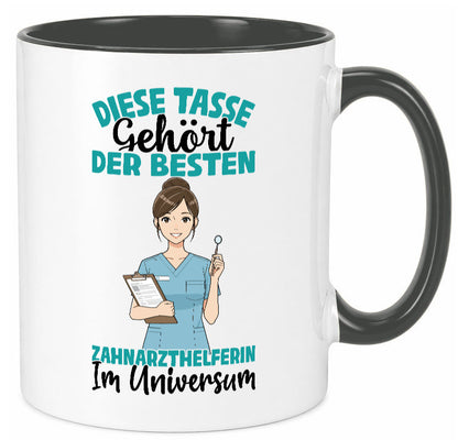 Im Universum: Zahnarzthelferin | Zahnmedizin Humor Geschenkidee Tasse