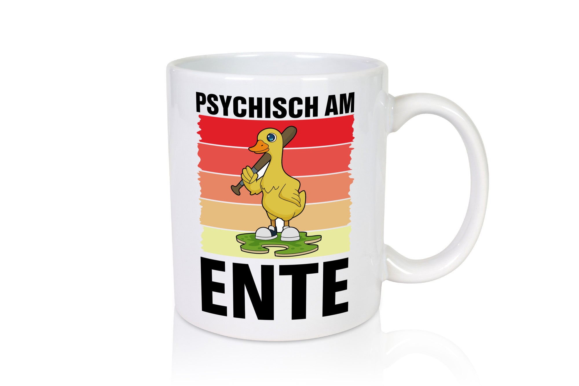 Psychisch am Ente | mit Baseball schläger Sunset v2 lustig Humor Geschenkidee