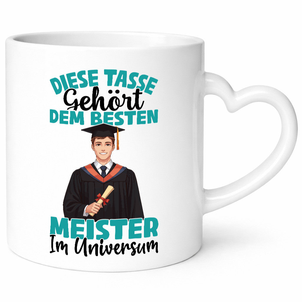 Im Universum: Meister | Meisterbrief Humor Geschenkidee Tasse