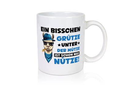 Bisschen Grütze unter die Müze | Lama Alpaka Geschenkidee Humor Tasse