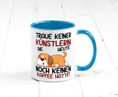 Traue keiner Künstlerin| Spruch lustig | Kunst lustiger Geschenk Humor
