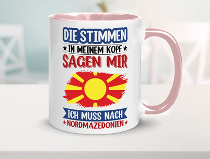 Nordmazedonien | Urlaub Stimmen in meinem Kopf Geschenk Humor Geschenkidee