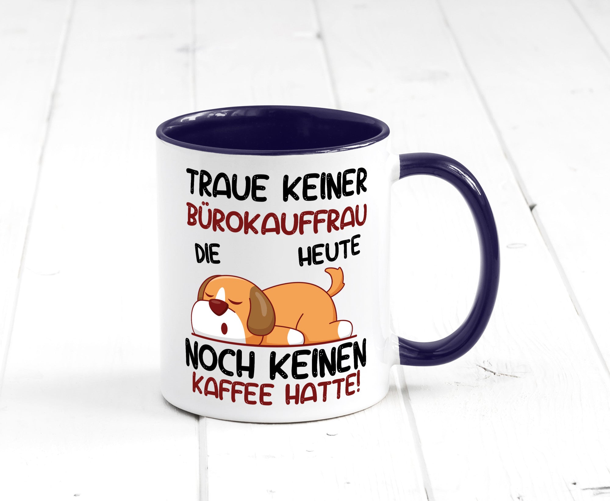 Traue keiner Bürokauffrau | Kauffrau lustig Arbeit Kollegen Büro Geschenk Tasse