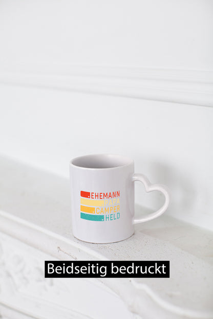 Ehemann | Papa Camper Held Camping Natur Humor Geschenkidee Tasse