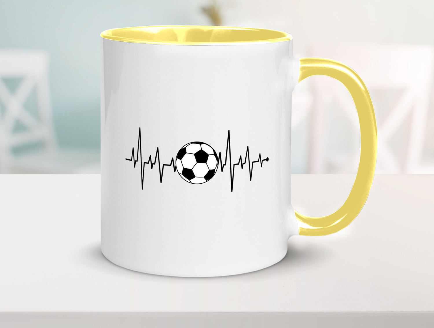 Fußball Herzschlag | Fussballer Verein Sport Team Geschenk Humor Geschenkidee