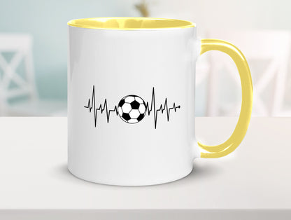 Fußball Herzschlag | Fussballer Verein Sport Team Geschenk Humor Geschenkidee