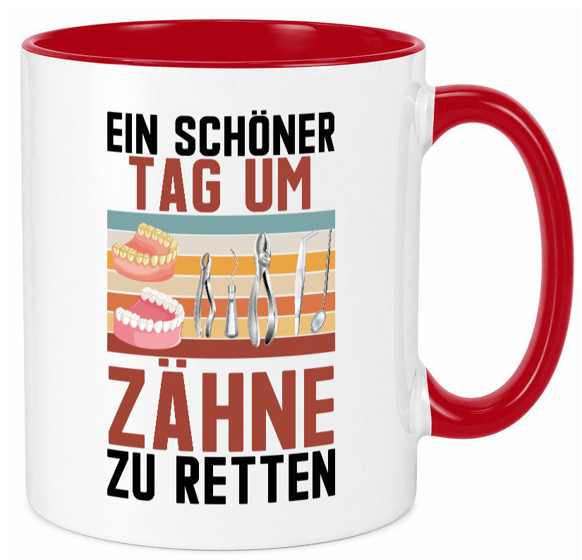 Ein schöner Tag um zähne zu retten | Zahnarzt Geschenk Humor Geschenkidee