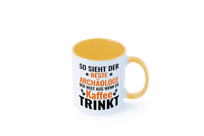 Kaffee trinkt: Archäologe | Archäologie Forscher lustig Humor Geschenkidee