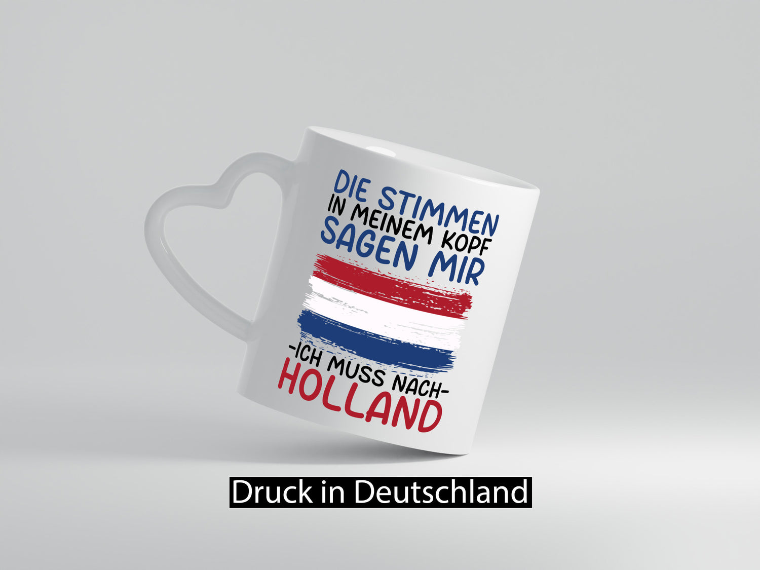 Ich muss nach Holland | Urlaub Reisen Geschenkidee Humor Tasse