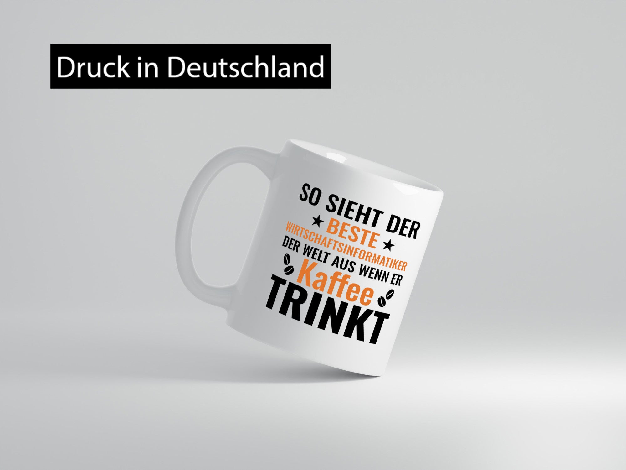 Kaffee trinkt: Wirtschaftsinformatiker | Informatik Humor Geschenkidee Tasse