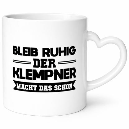 Bleib ruhig der Klempner macht das schon lustiger Spruch Geschenk Humor