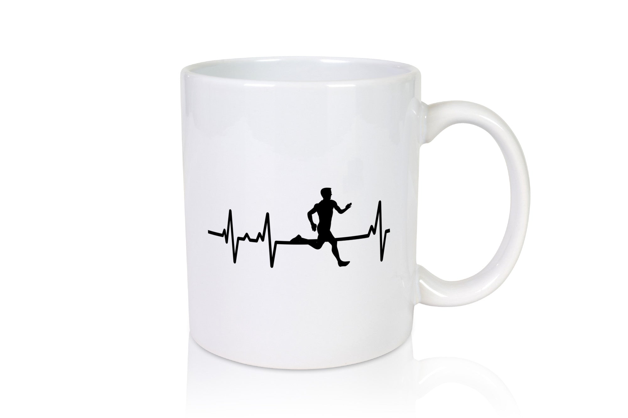 Jogger Herzschlag | Motiv Läufer Marathon Joggen Humor Geschenkidee Tasse