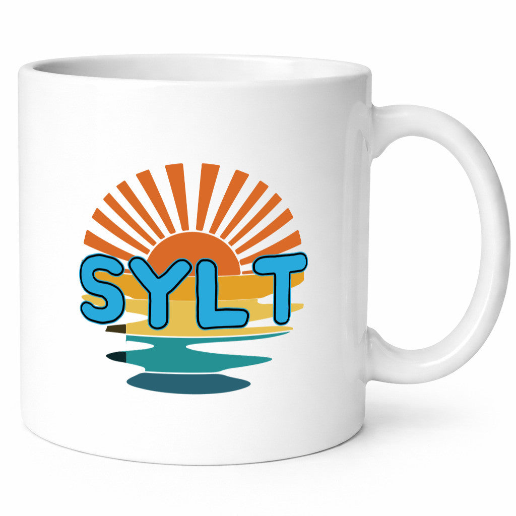 Sylt Tasse | Sonnenuntergang Sylter Möwen Motiv Geschenkidee Humor