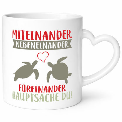 Hauptsache Du | Freund Freundin Schildkröten Liebe Humor Geschenkidee Tasse