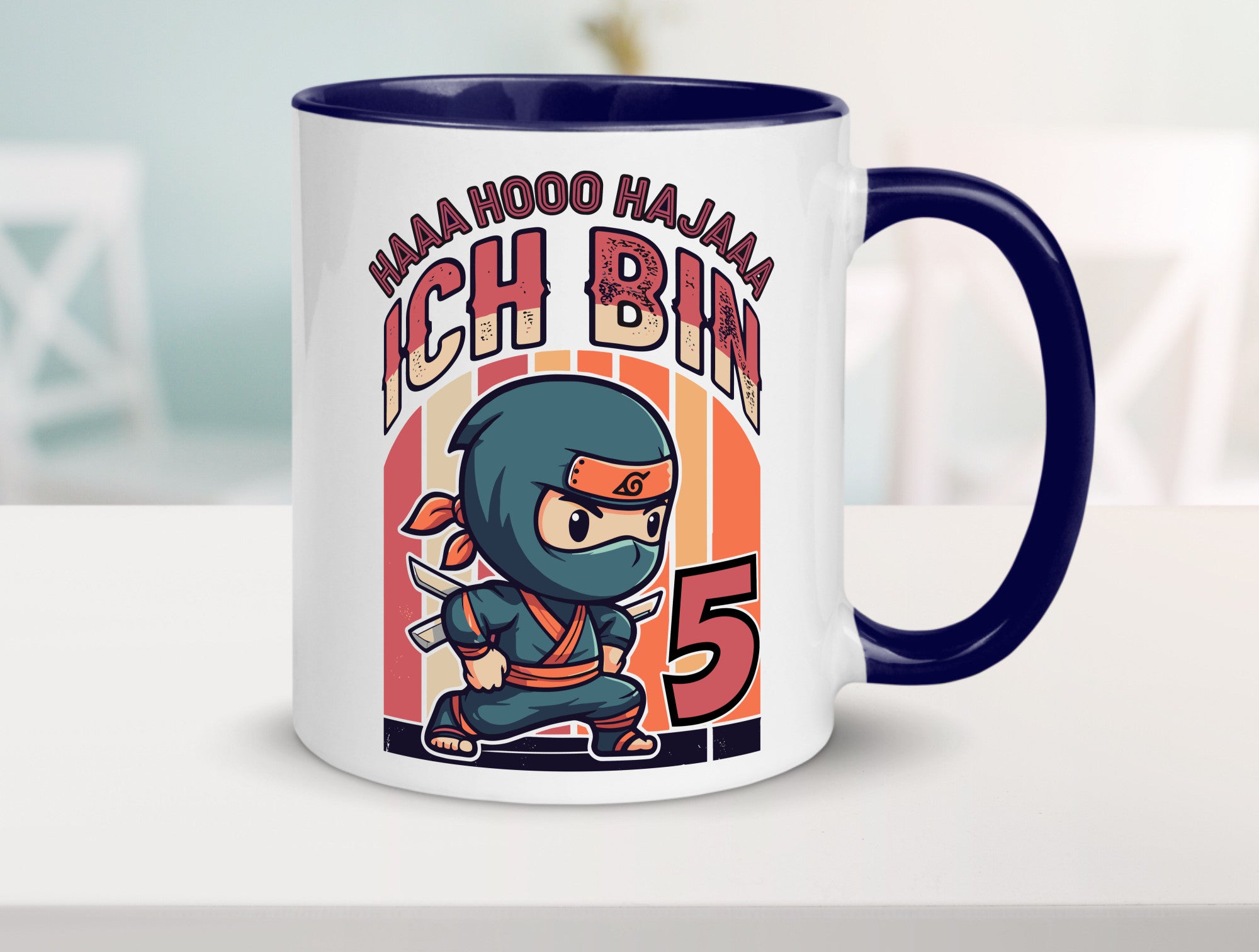 5. Geburtstag | Ninja Junge 5 Jahre Humor Geschenkidee Tasse