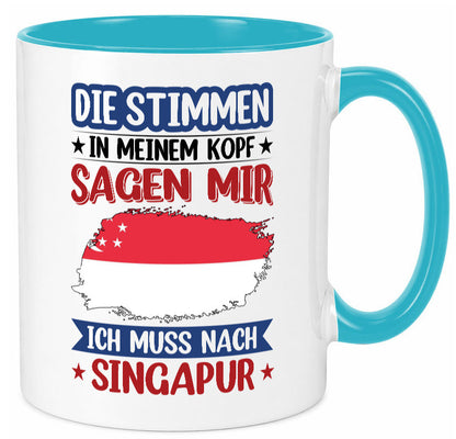 Singapur | Urlaub Stimmen in meinem Kopf Traumland v2 lustiger Spruch Geschenk