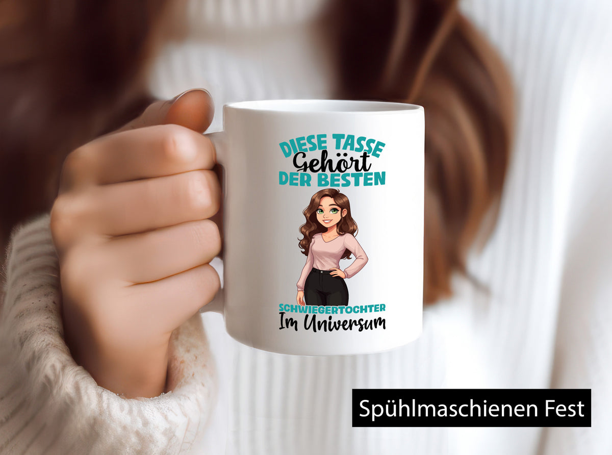Im Universum: Schwiegertochter |Schwiegermutter Geschenkidee Familie Humor Tasse