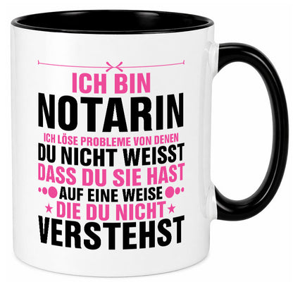Löse Probleme: Notarin | Juristin v2 lustiger Spruch Geschenk Humor