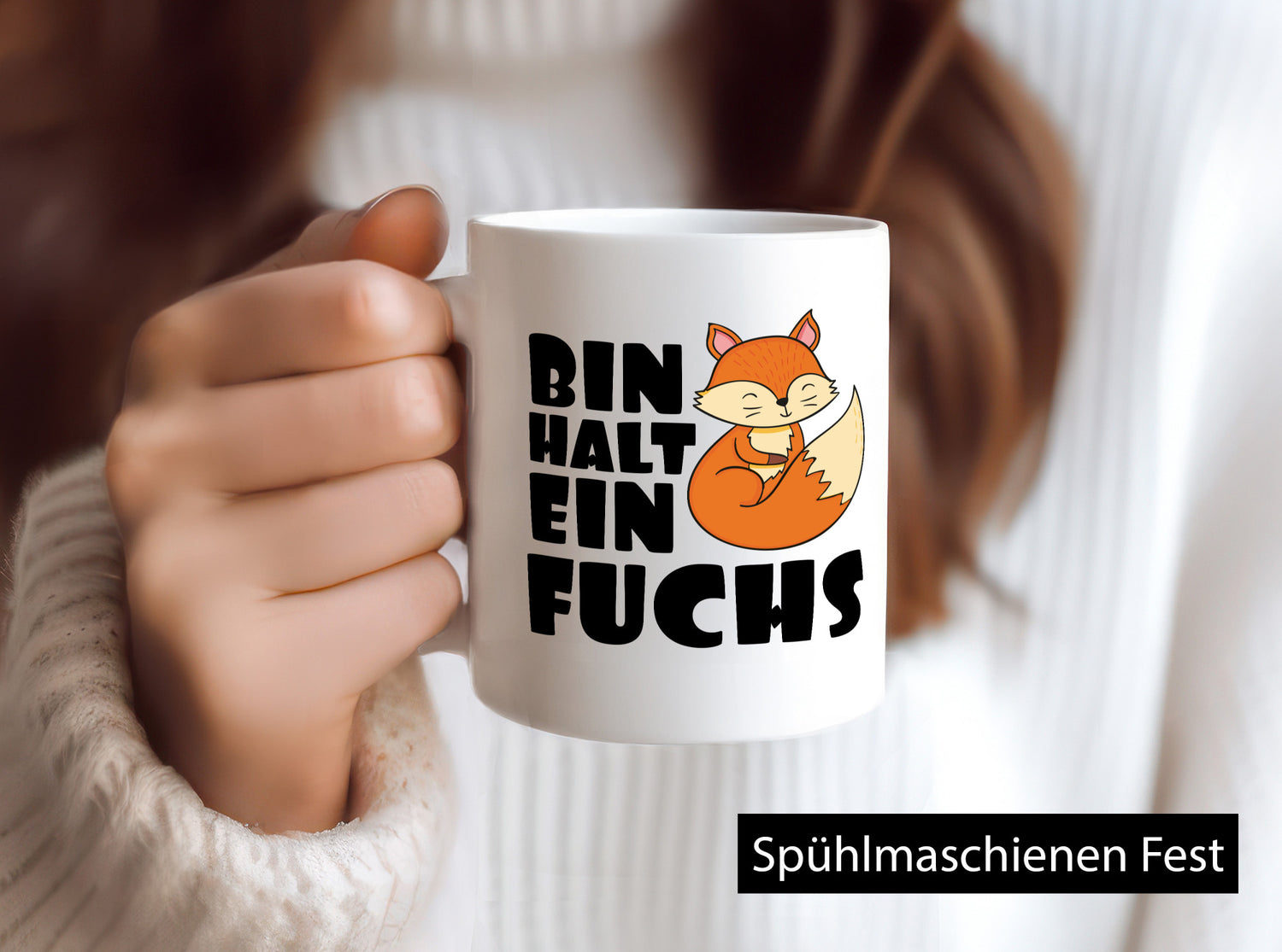 Bin halt ein Fuchs | Kinderfuchs lustig Humor Geschenkidee Geschenk Tasse