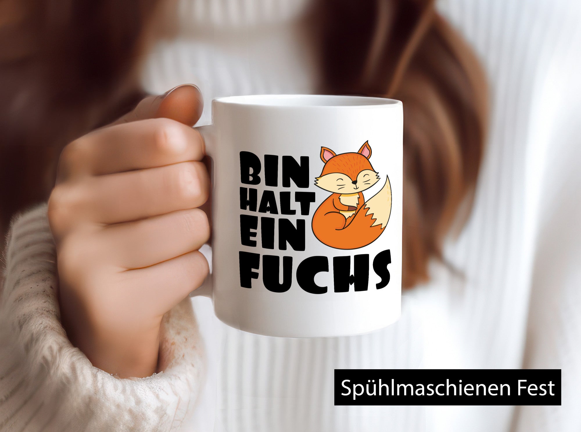 Bin halt ein Fuchs | Kinderfuchs lustig Humor Geschenkidee Geschenk Tasse